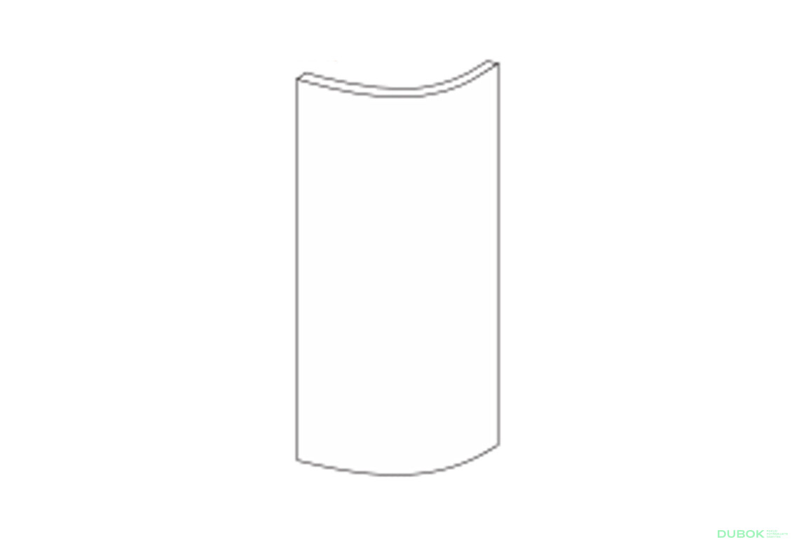 Fasáda 30VZR Ukončení Radius 720mm Mary Pro Blum