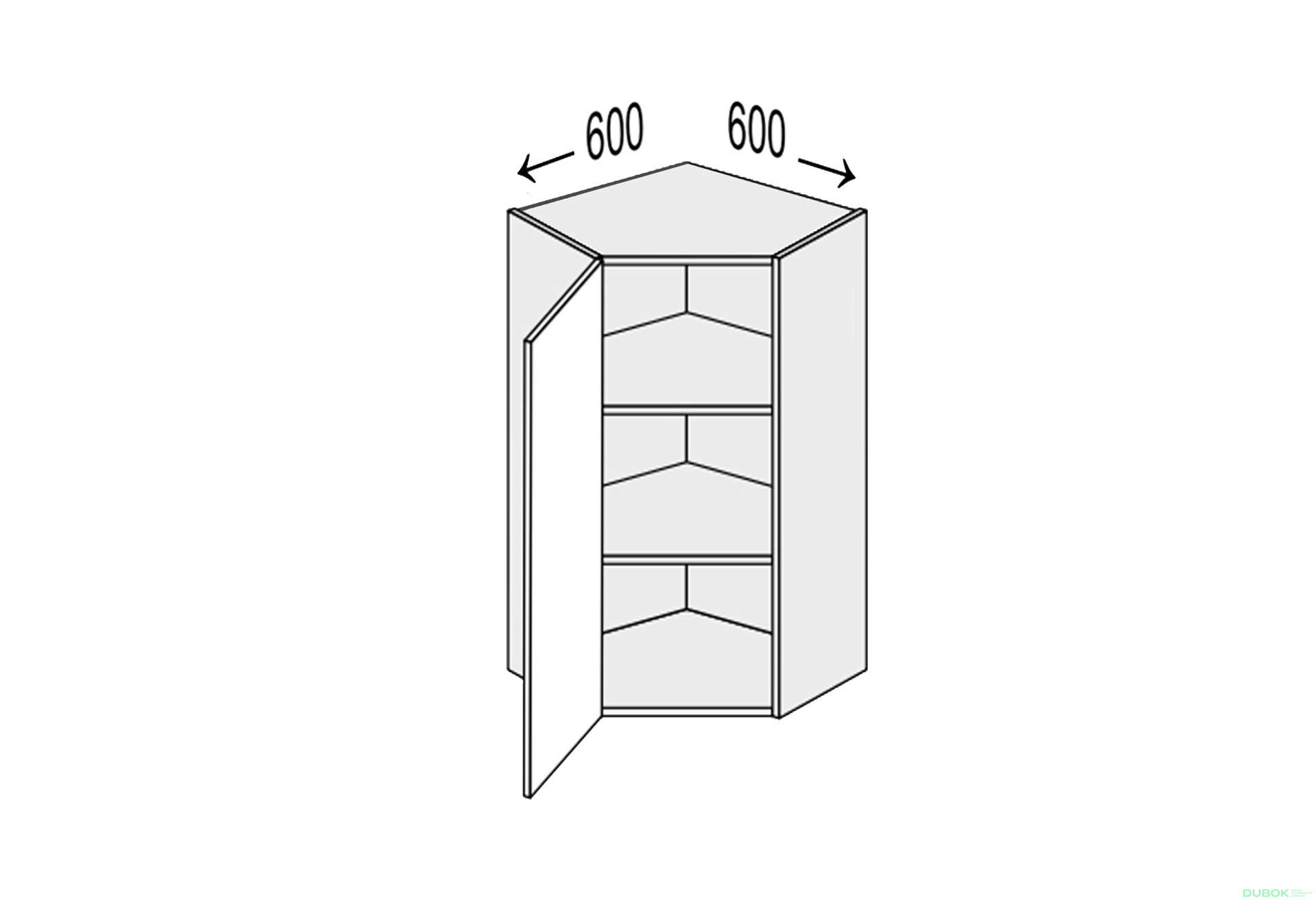 Fotografie 1 - Vrchní roh V 45°/900 (600x600) 1dv Leo