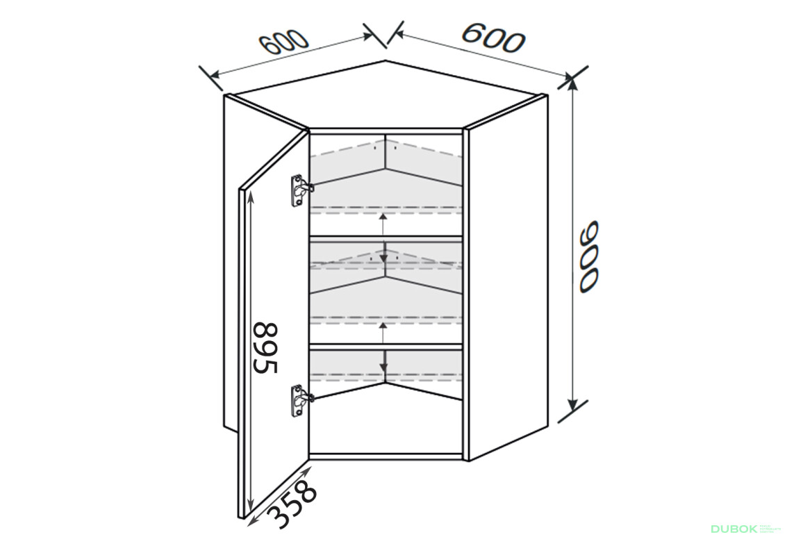 Fotografie 2 - Vrchní roh V 45°/900 (600x600) 1dv Leo