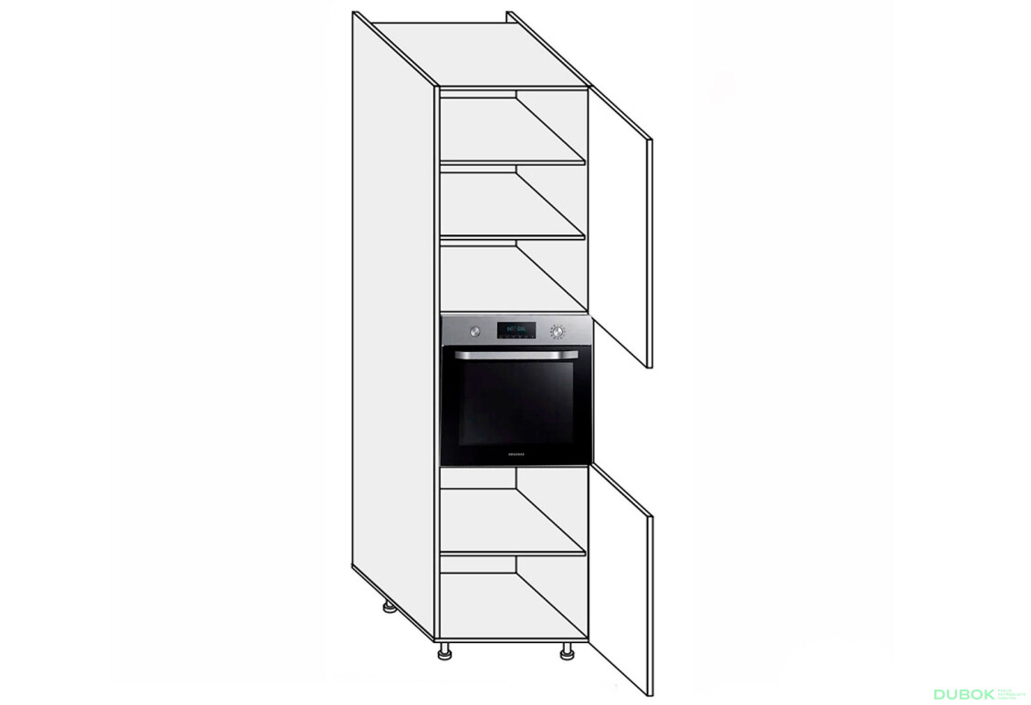 Předsíň 60PD/2320 trouba Pro Blum pravá Millenium Premium