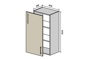 V44 Skříňka 1D 45