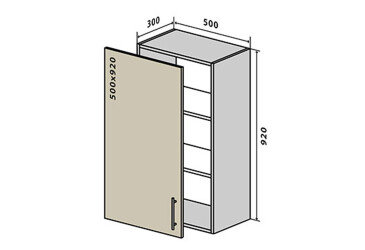 V45 Skříňka 1D 50