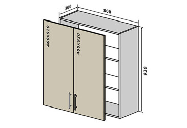 V48 Skříňka 2D 80