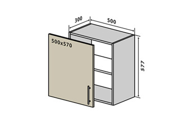 V52 Skříňka 1D 50