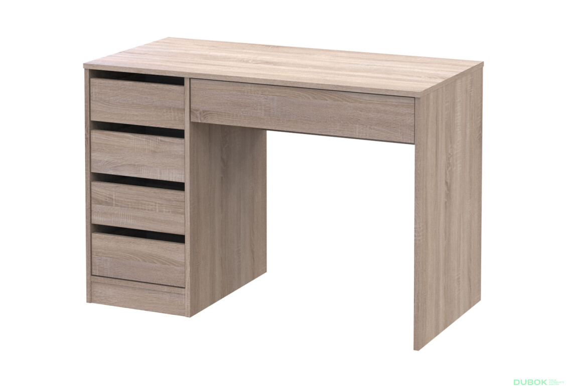 Psací stůl s levou montáží Profi 110 cm dub sonoma