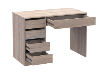 Psací stůl s levou montáží Profi 110 cm dub sonoma