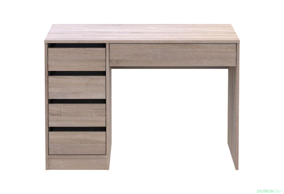 Fotografie 3 - Psací stůl s levou montáží Profi 110 cm dub sonoma