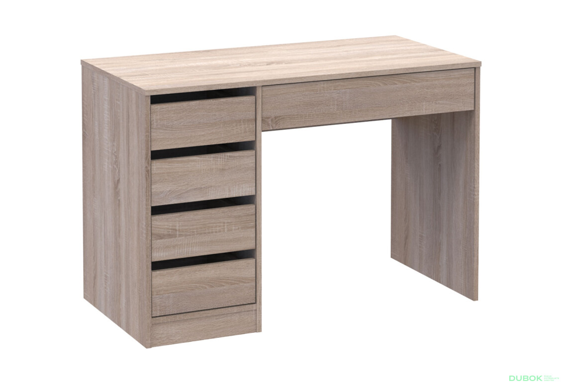 Fotografie 4 - Psací stůl s levou montáží Profi 110 cm dub sonoma
