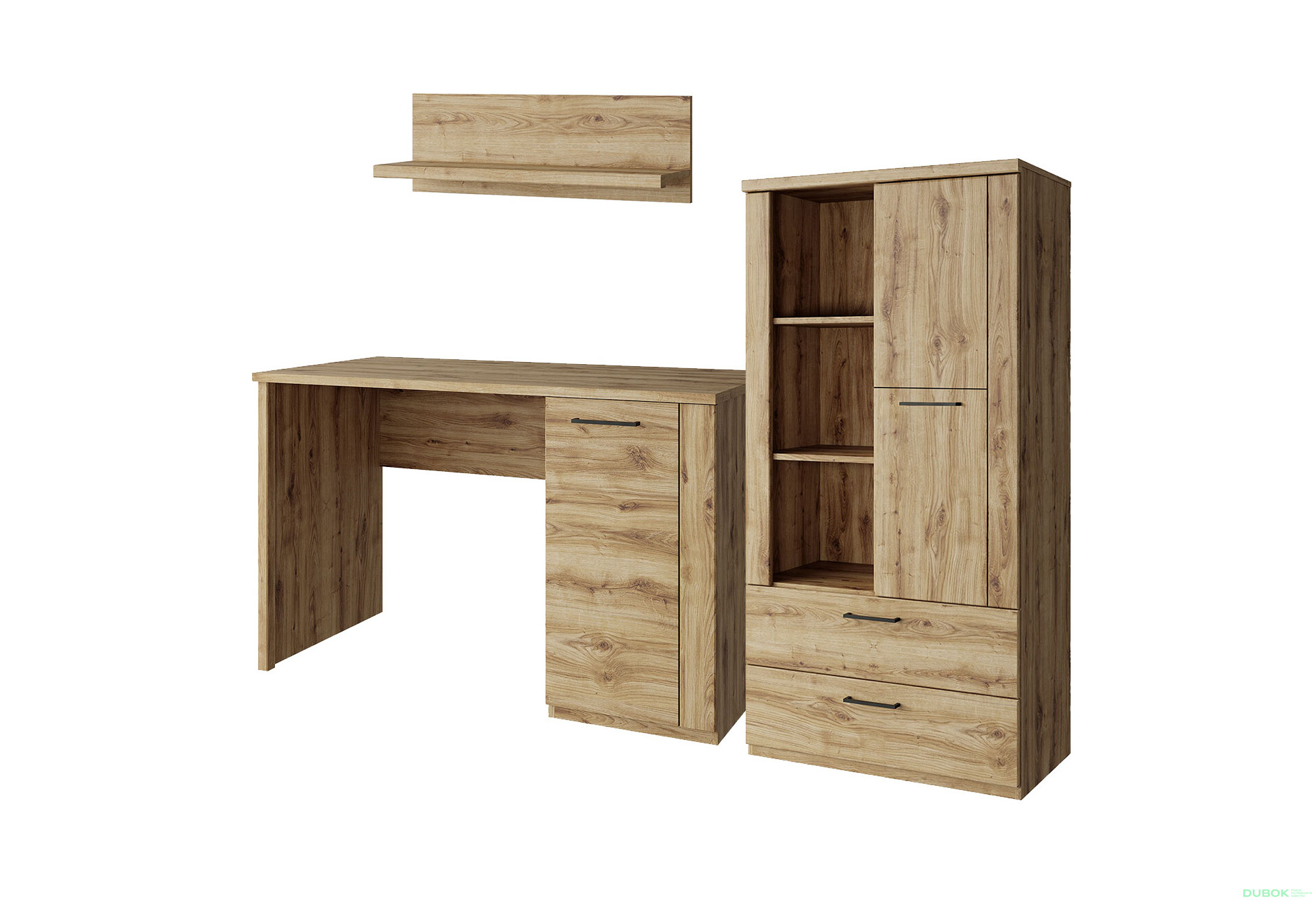 Fotografie 1 - Kancelářská sestava 2.0 m dub navarra Doorset