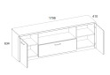 Fotografie 2 - TV stolek 2d1s/180 dub navarra Doorset