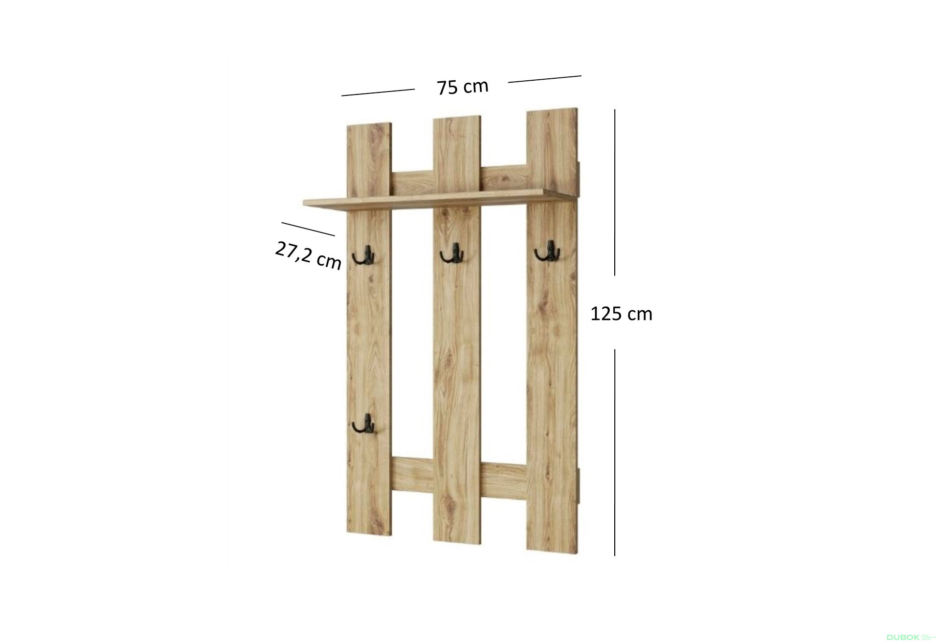Fotografie 2 - Věšák 75 dub navarra Doorset