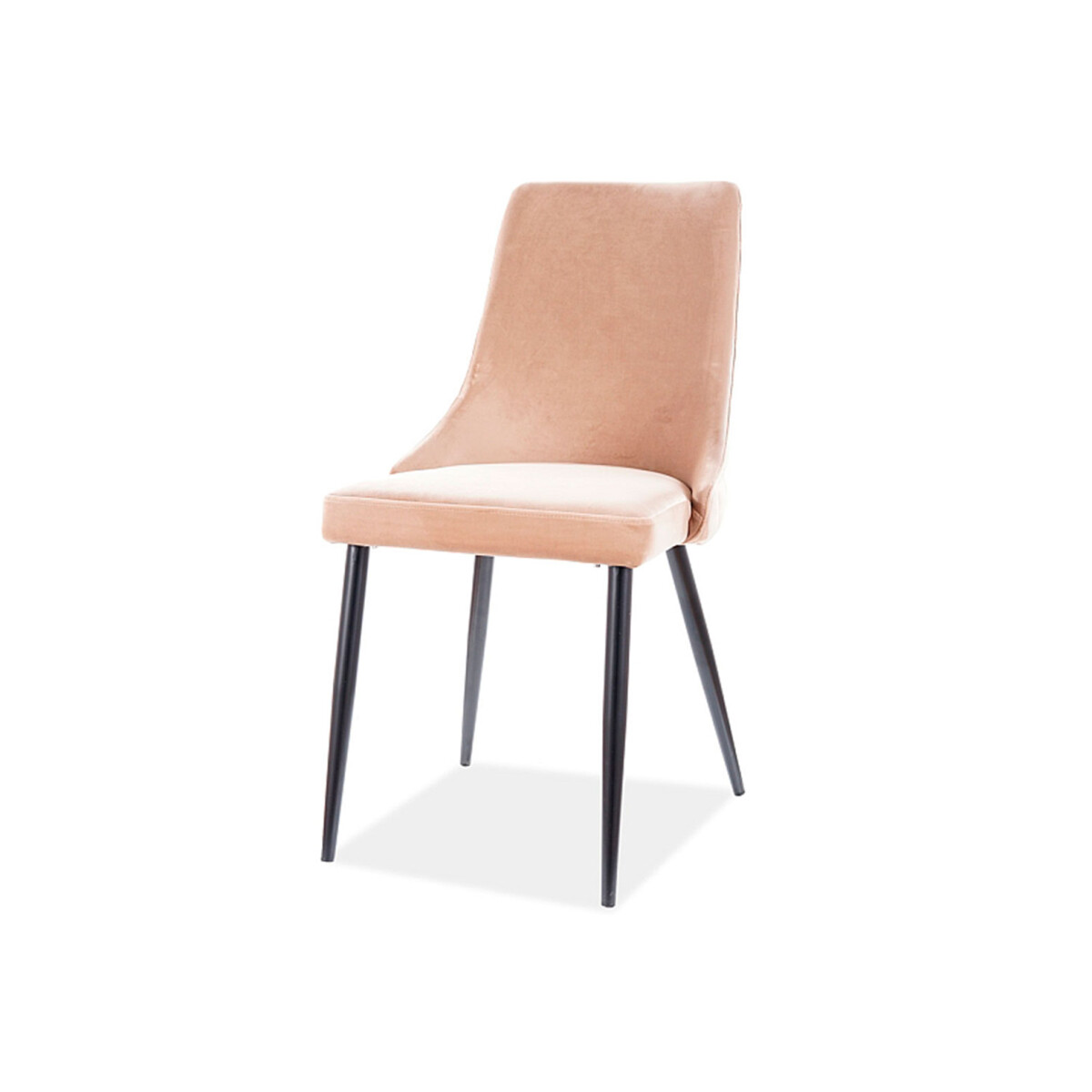 

Židle Piano B Velvet béžový Bluvel 28, kov černá matná