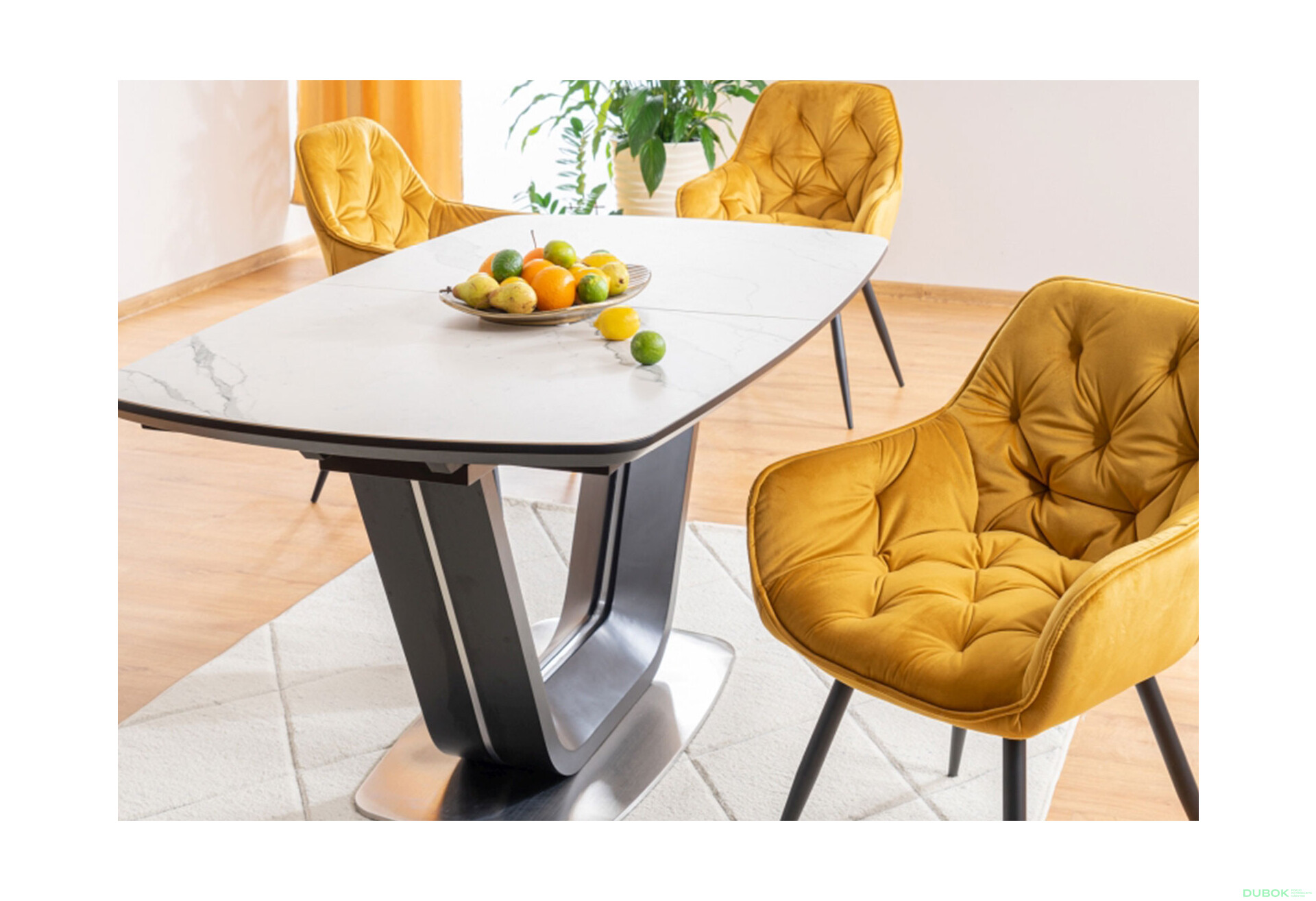 Fotografie 4 - Židle Cherry Velvet kari Bluvel 68, matná černá kov
