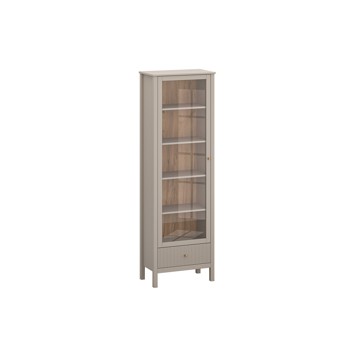 

Vitrína 1w1s (A) taupe Kleo