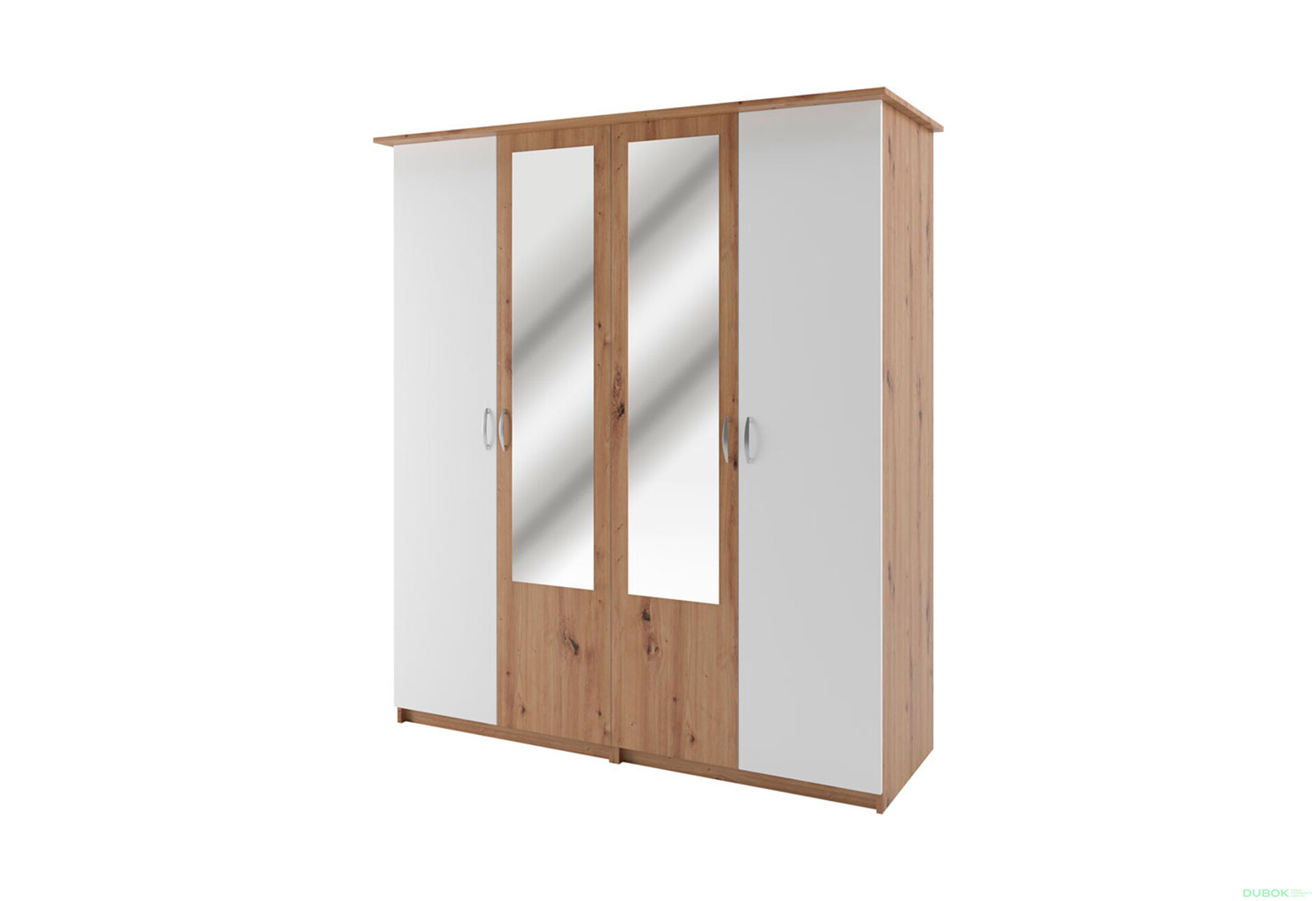 Skříň 4D Kim dub artisan / bílý - Fotografie 1 Fotografie 1 - Skříň 4D Kim dub artisan / bílý