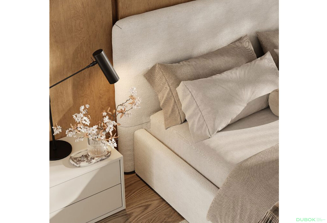 Fotografie 3 - Měkká postel Amelia 1.6 vyrobená na zakázku bez zvedacího mechanismu - látka symfony Avanti 01