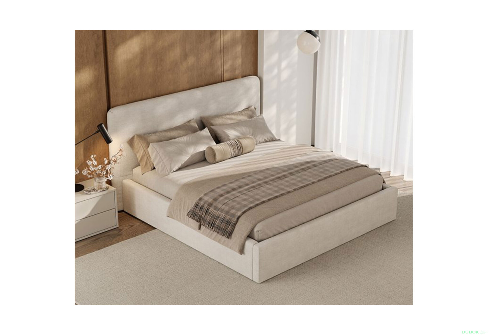 Fotografie 2 - Měkká postel Amelia 1.6 vyrobená na zakázku bez zvedacího mechanismu - látka symfony Avanti 01