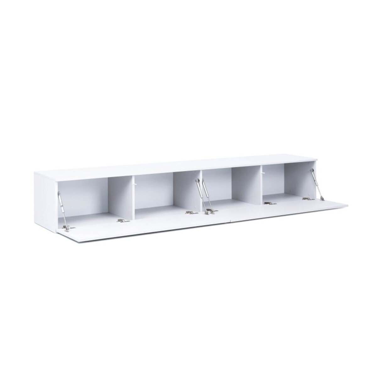 TV stolek 2,4 lesklá bílá Legs Box (obrázek 3)