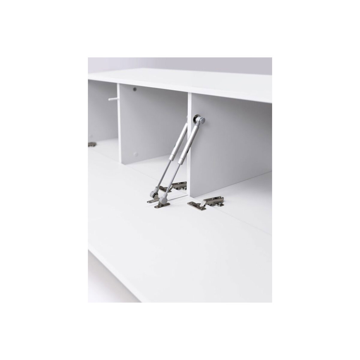TV stolek 2,4 lesklá bílá Legs Box (obrázek 4)