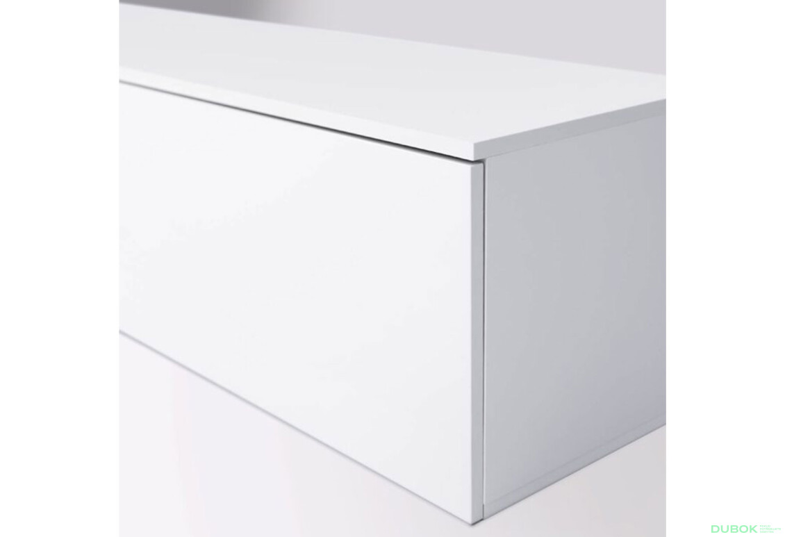 Fotografie 5 - TV stolek 2,4 lesklá bílá Legs Box