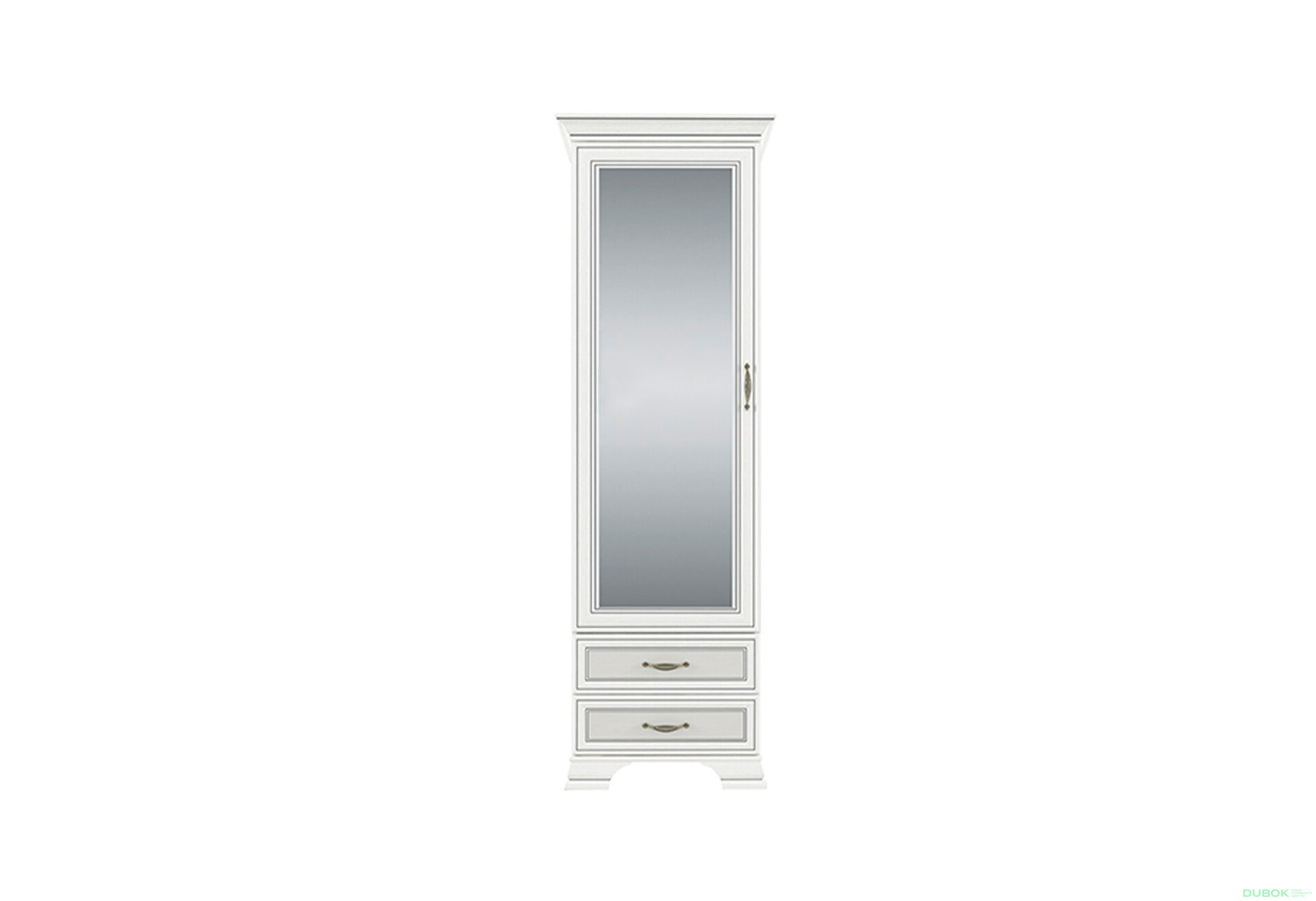 Regál se zrcadlem 1d2s fineline crema Tiffany II - Fotografie 1 Fotografie 1 - Regál se zrcadlem 1d2s fineline crema Tiffany II