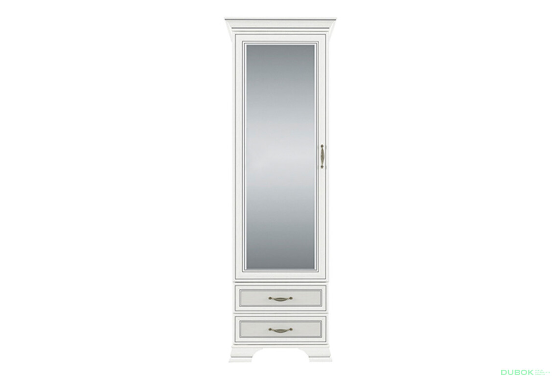 Regál se zrcadlem 1d2s fineline crema Tiffany II - Fotografie 1 Fotografie 1 - Regál se zrcadlem 1d2s fineline crema Tiffany II