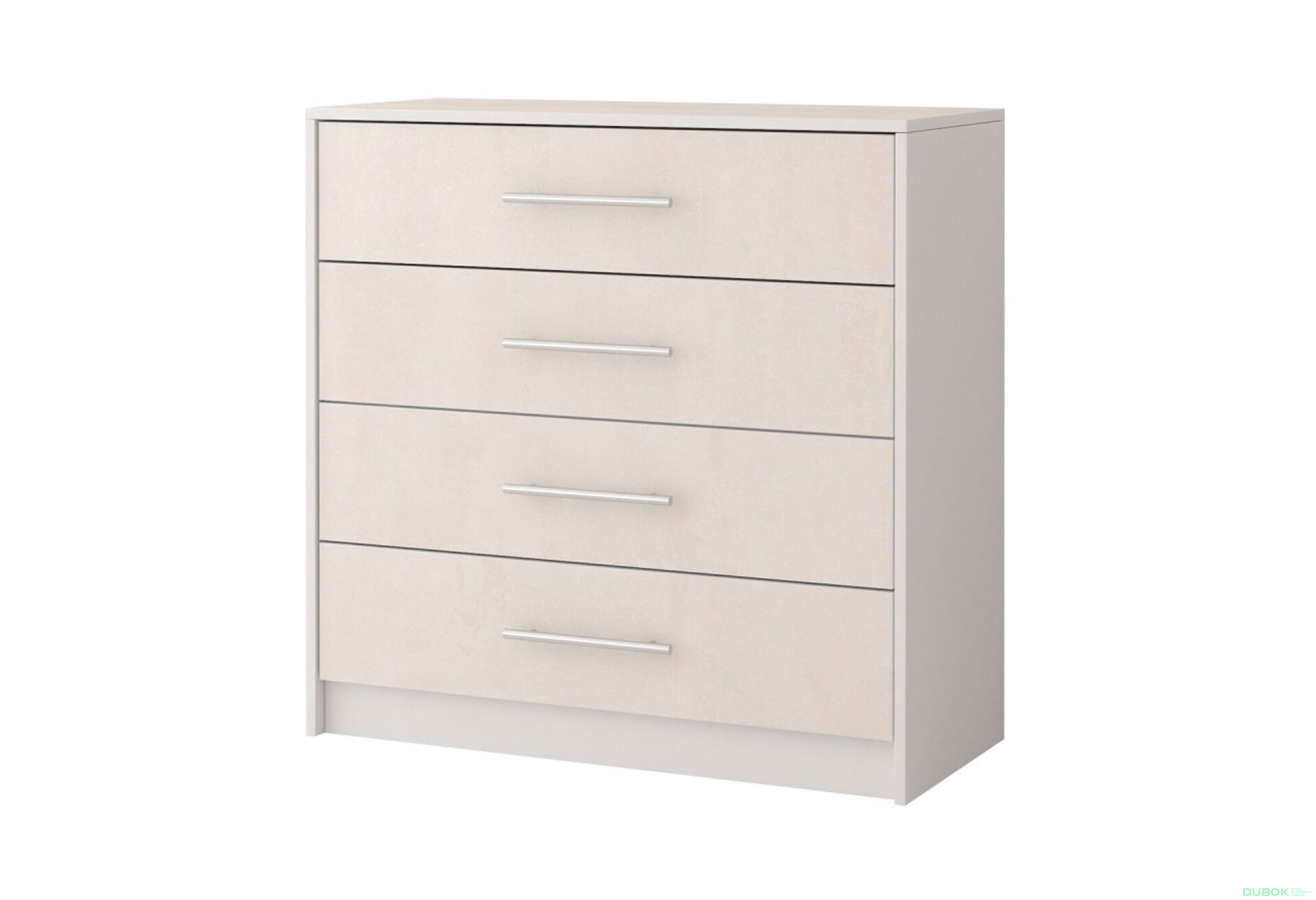 Fotografie 1 - Komoda 4S Aurelia silk / bílý Idczak meble