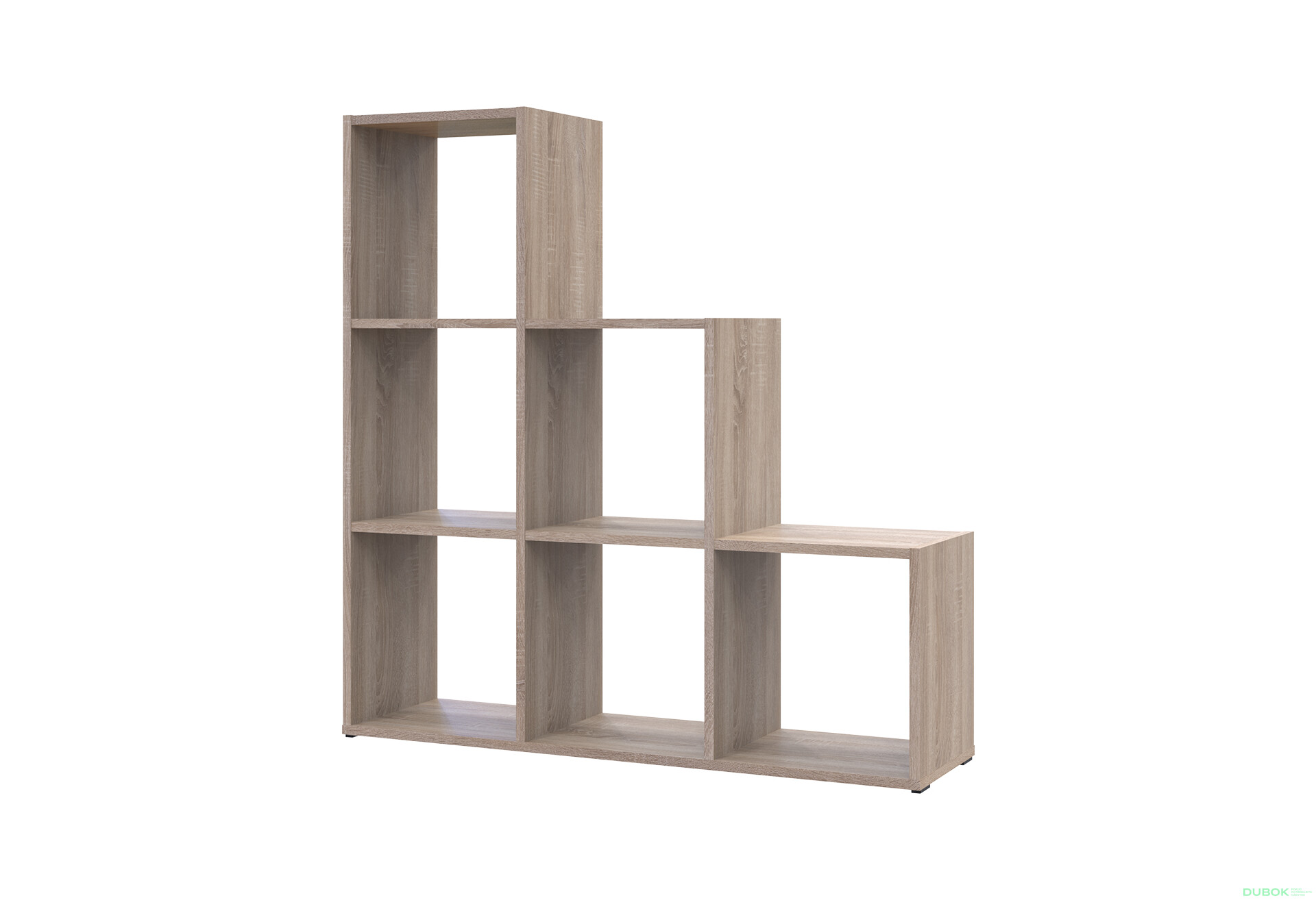 Fotografie 1 - Regál otevřený Step 3х3 102.6х28.8х106.1 dub sonoma