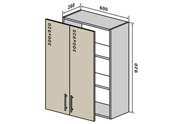 V46 Skříňka 2D 60 Lori / Lori