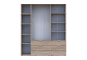 Skříň 3D s regálem se zásuvkami Gelar 176.2 cm dub sonoma - Fotografie 5 Fotografie 5 - Skříň 3D s regálem se zásuvkami Gelar 176.2 cm dub sonoma
