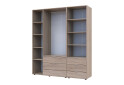 Skříň 3D s regálem se zásuvkami Gelar 176.2 cm dub sonoma - Fotografie 6 Fotografie 6 - Skříň 3D s regálem se zásuvkami Gelar 176.2 cm dub sonoma