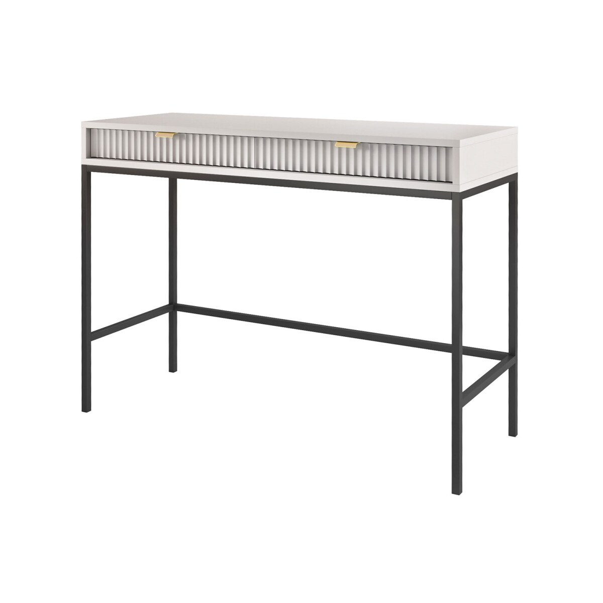 

Toaletní stolek T104 šedá Nova Černé nohy / zlatý úchytky