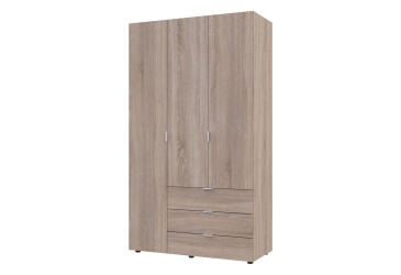 Skříň třídveřová Gelar 116.2 cm Dub sonoma