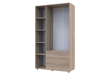 Skříň třídveřová Gelar 116.2 cm Dub sonoma