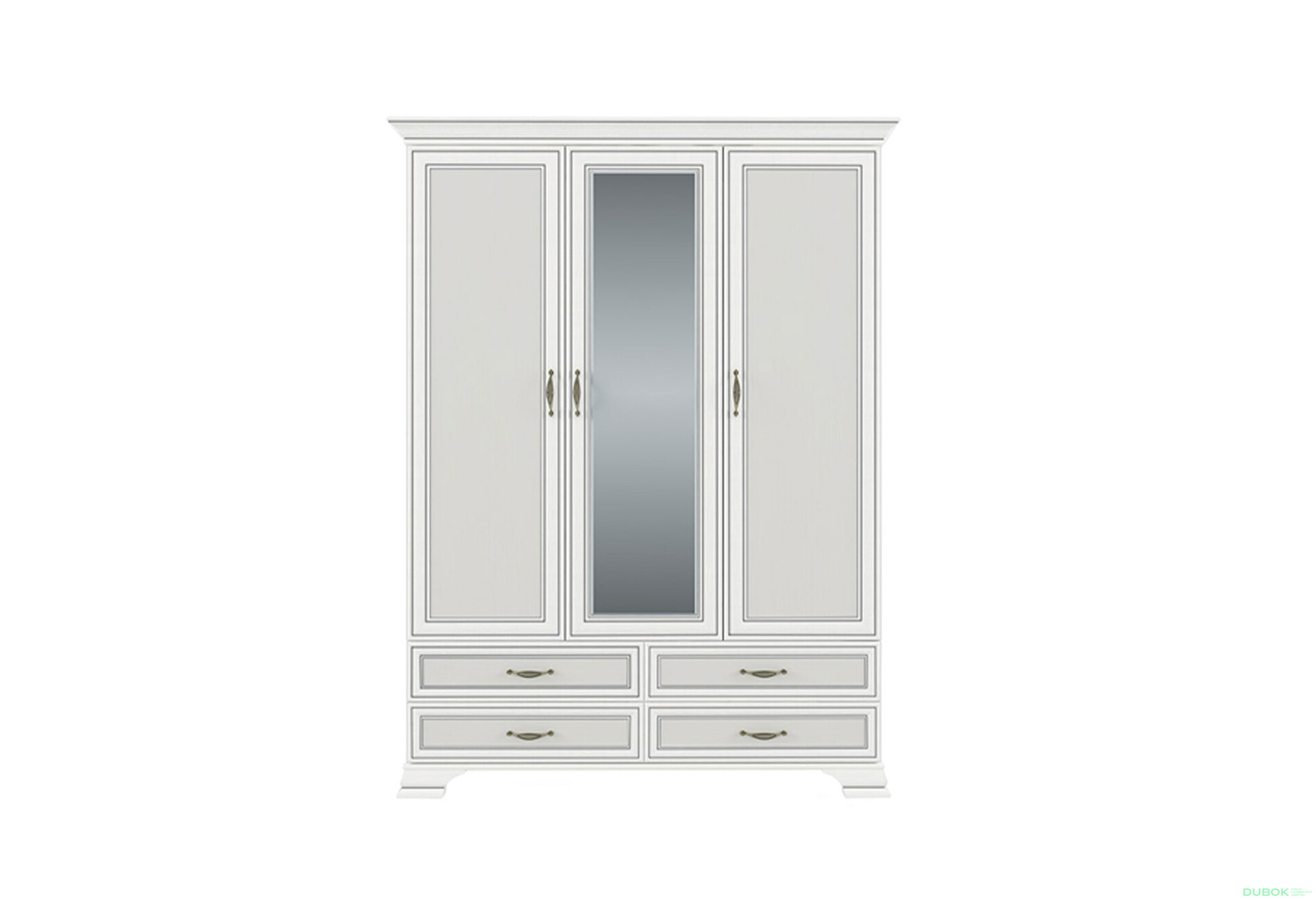 Fotografie 1 - Skříň se zrcadlem 3d4s fineline crema Tiffany II