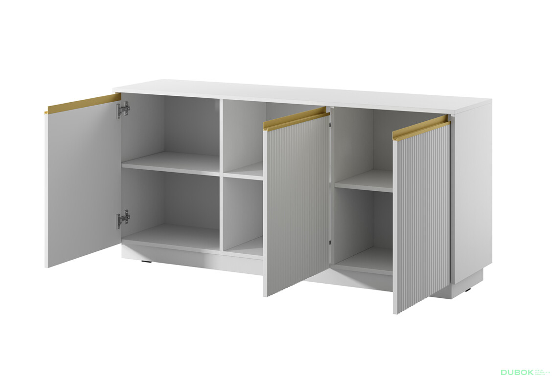 Komoda K-154 bílá Royal - Fotografie 3 Fotografie 3 - Komoda K-154 bílá Royal