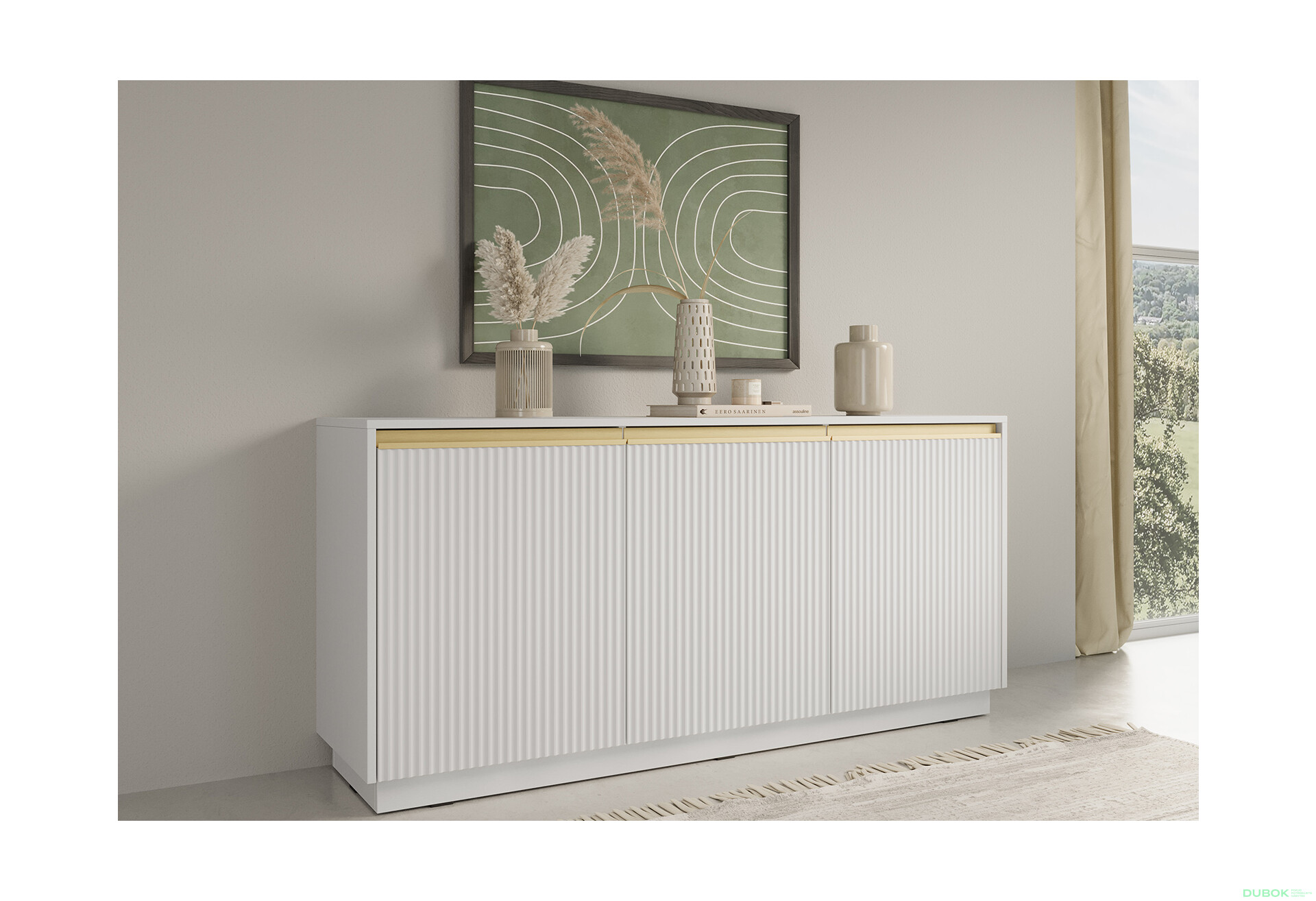 Komoda K-154 bílá Royal - Fotografie 2 Fotografie 2 - Komoda K-154 bílá Royal