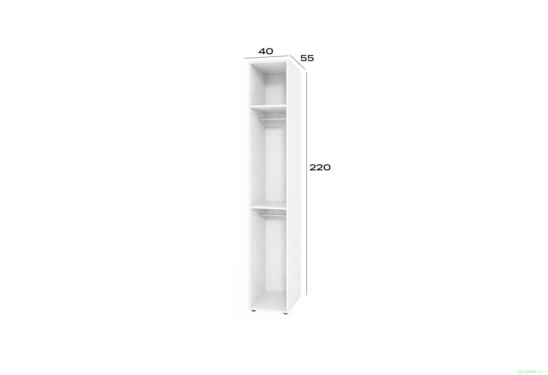 Fotografie 2 - Korpus modul 2 (h-2200*400) nymphaea alba Space