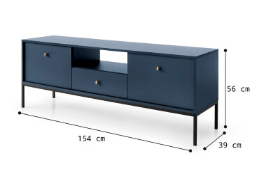 TV stolek MRTV154 Mono granat