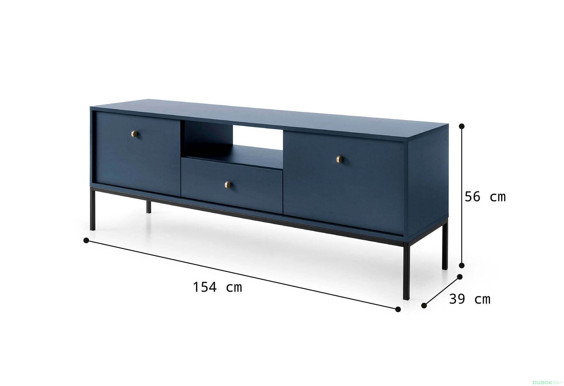 Fotografie 10 - TV stolek MRTV154 Mono granat