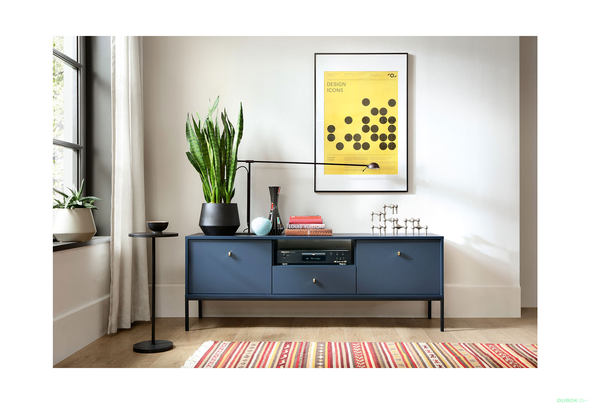 Fotografie 9 - TV stolek MRTV154 Mono granat