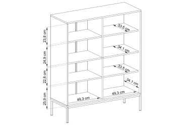 Komoda MK104 Mono granat