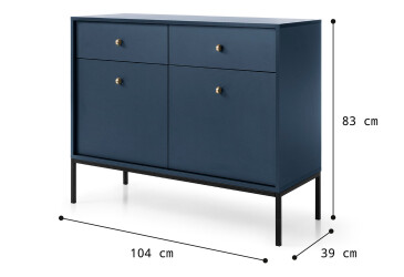 Komoda MKSZ104 Mono granat