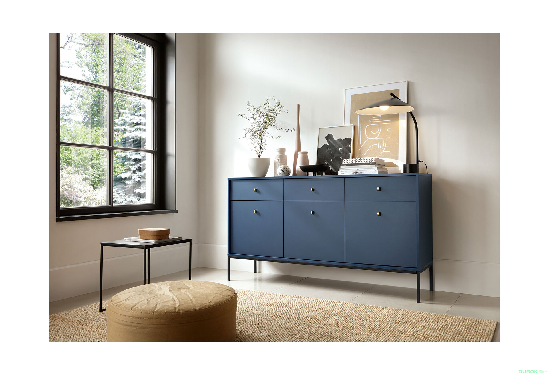 Fotografie 5 - Komoda MKSZ154 Mono granat
