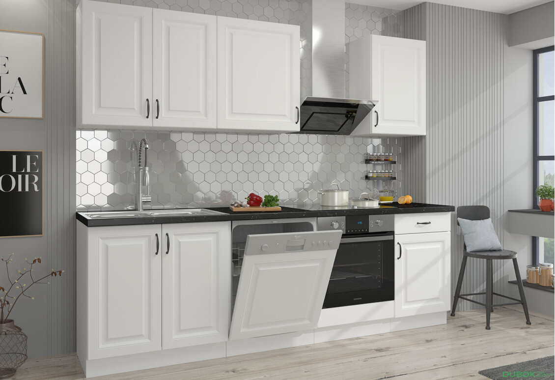 Fotografie 13 - Modulární kuchyně Stilo bílý / bílý