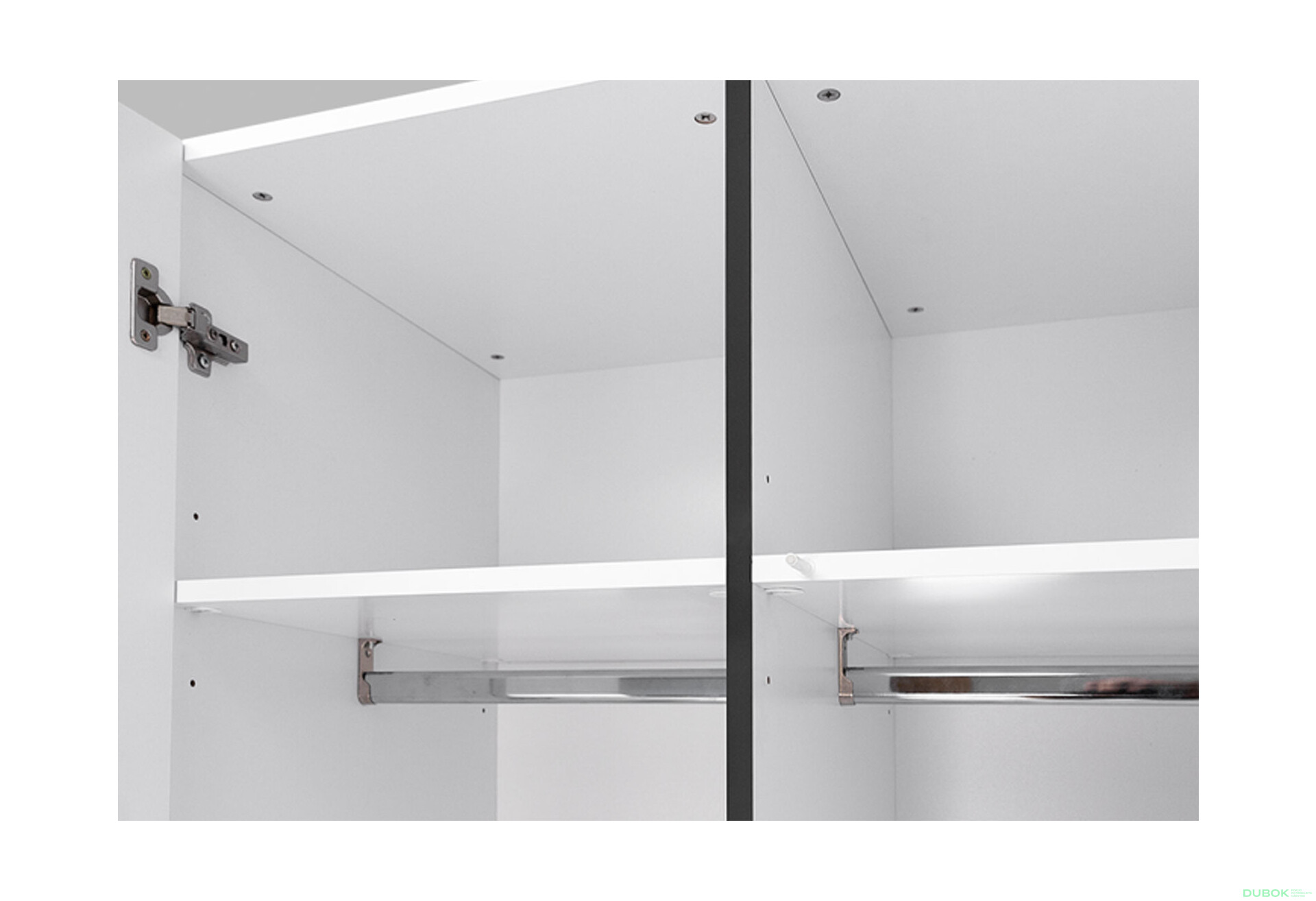 Fotografie 4 - Skříň 3dv 3šu bez zrcadel bílý supermat, antracit Duo