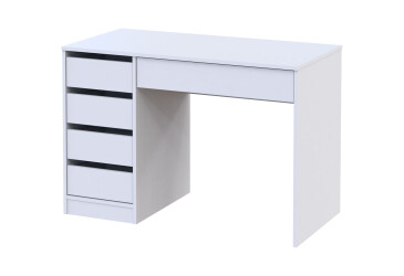 Psací stůl s levou montáží Profi 110 cm bílý