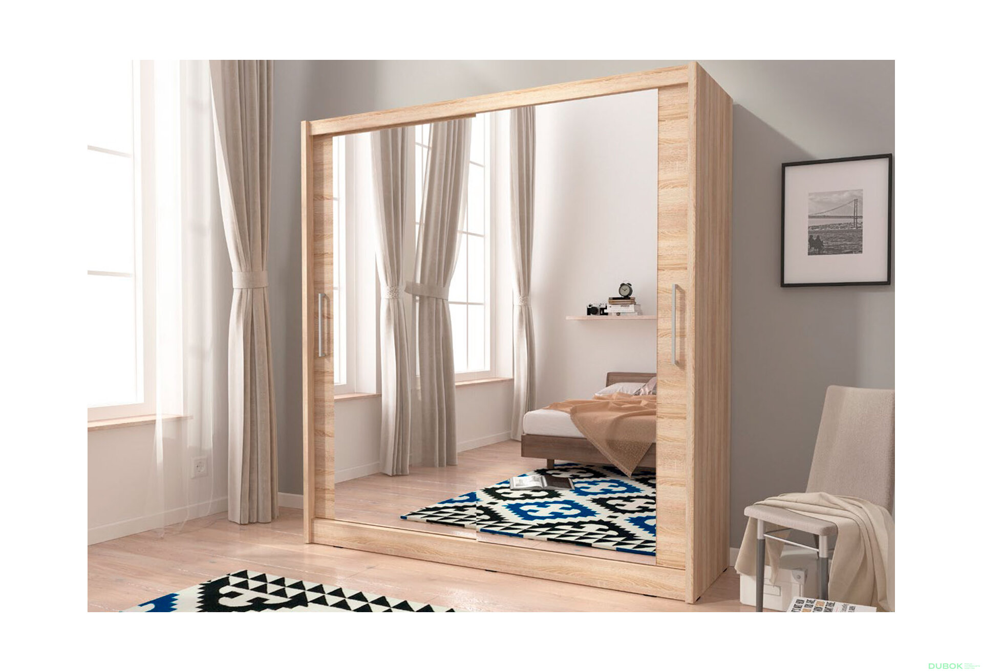 Fotografie 3 - Skříň Maja VI 200 dub sonoma