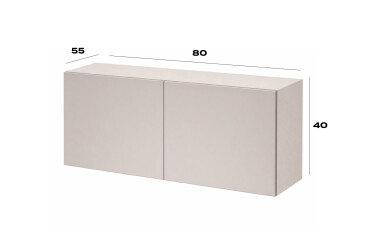 Fotografie Nástavec na skříň 80 cm kašmír