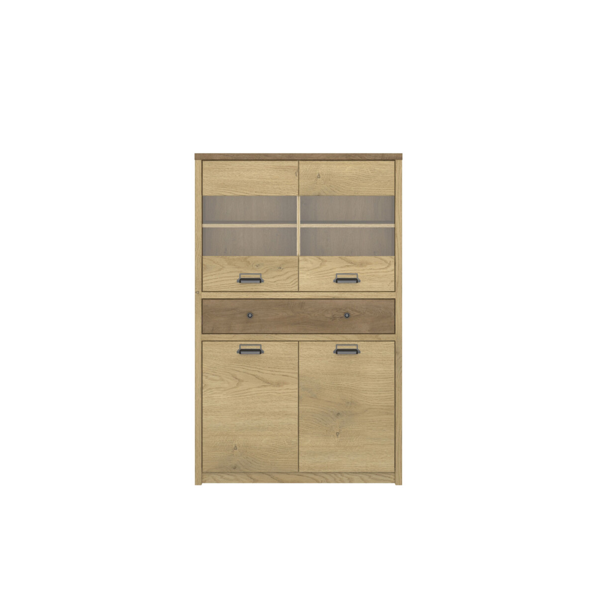 

Vitrína nízká 2d1w1s dub cremona / dub lefkas Denzel